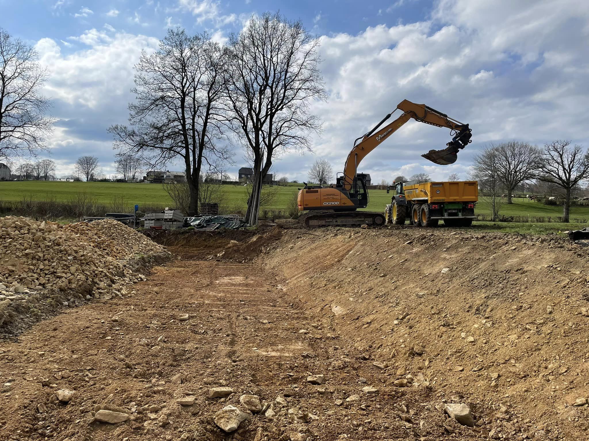 Chantier de terrassement Marichal